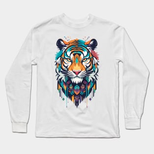 Abstract Fantasy Tiger Long Sleeve T-Shirt